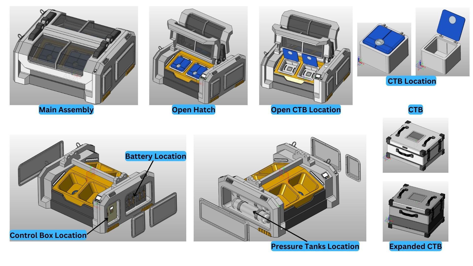 Moon Movers月球移动器3D数模图纸 STEP格式